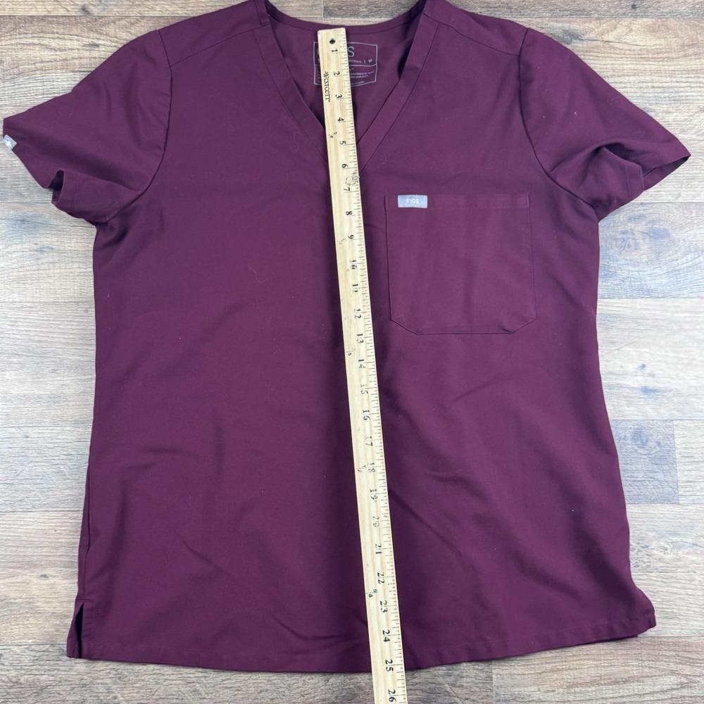 FIGS Technical Collection Burgundy 2- Piece Scrub Set – Women's Medium - Picture 8 of 14